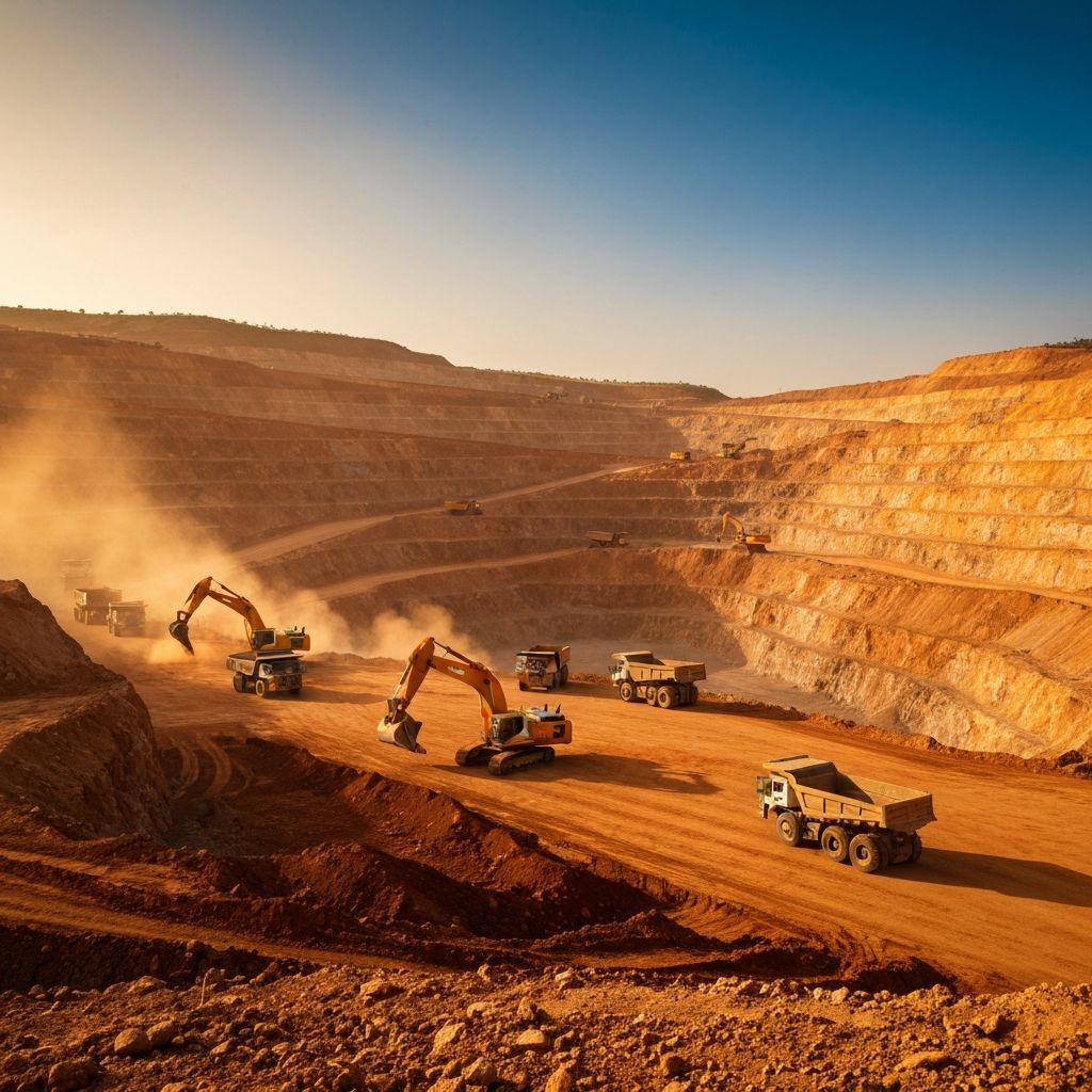 Zone miniere du projet Simandou en Guinee